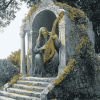 Harpist Architecture Diamond Painting