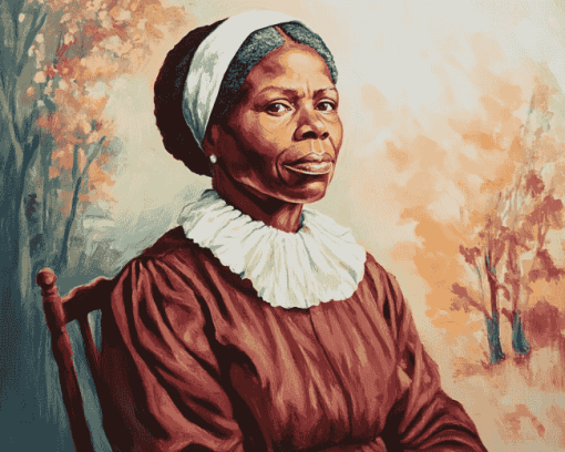 Harriet Tubman Vintage Lady Diamond Painting