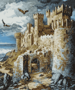 Hastings Castle Diamond Painting