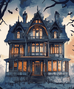 Haunted Home Diamond Painting