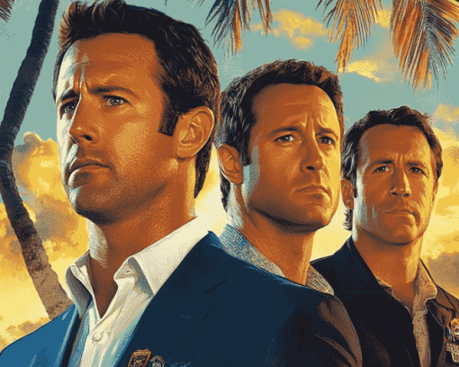 Hawaii Five 0 Movie Art Diamond Painting