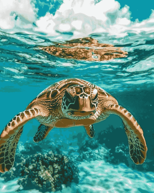 Hawaii Sea Turtle Diamond Painting