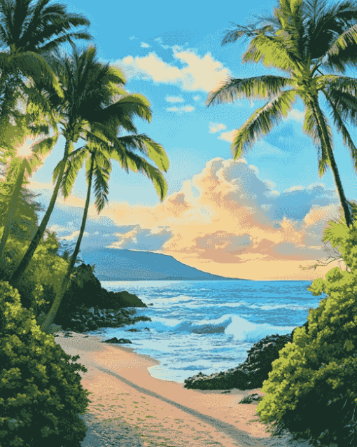 Hawaiian Beaches Diamond Painting