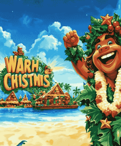 Hawaiian Christmas Animation Diamond Painting