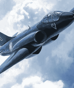 Hawker Hunter Airplane Diamond Painting