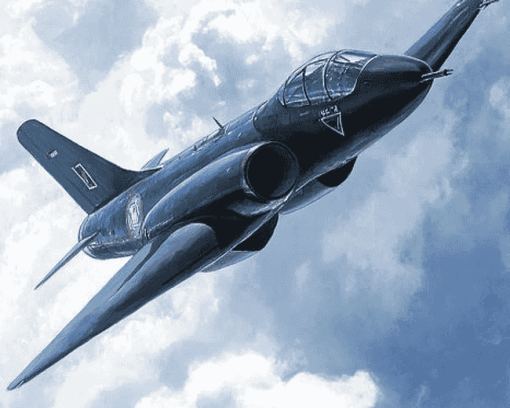 Hawker Hunter Airplane Diamond Painting