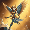 Hawkgirl Fantasy Cartoons Diamond Painting