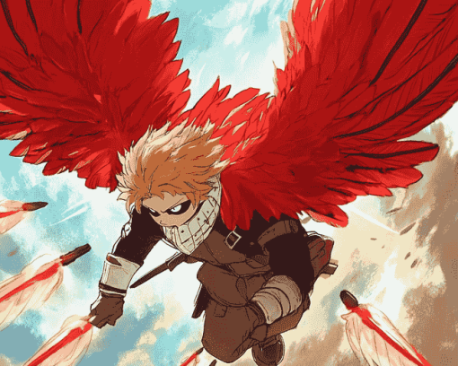 Hawks My Hero Academia Anime Diamond Painting