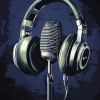 Headphones and Microphone Diamond Painting