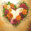 Heartfelt Blossoms Roses Diamond Painting