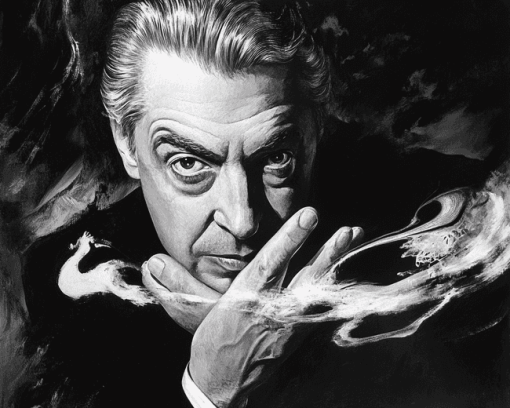 Herbert Von Karajan Monochrome Diamond Painting