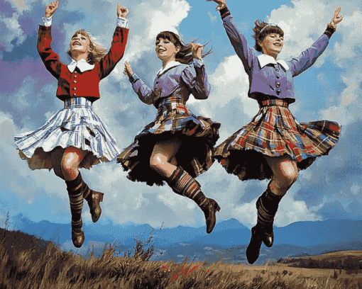 Highland Dance Moves Diamond Painting