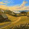 Hillside Farm Landscapes Diamond Painting