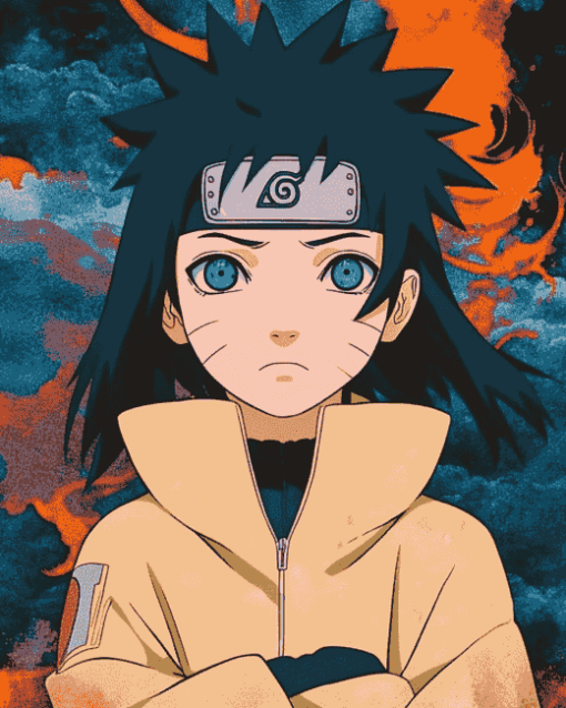 Himawari Uzumaki Anime Diamond Painting