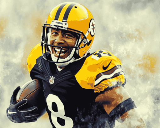 Hines Ward Famous Football Player Diamond Painting
