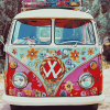 Hippie Van Adventure Diamond Painting