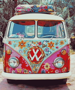 Hippie Van Adventure Diamond Painting