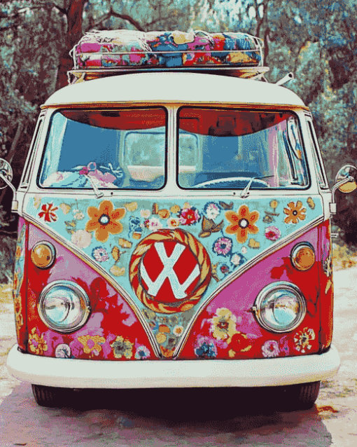 Hippie Van Adventure Diamond Painting