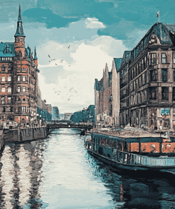 Historic Hamburg Scenes Diamond Painting