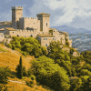 Historic Rocca Maggiore Italy Diamond Painting