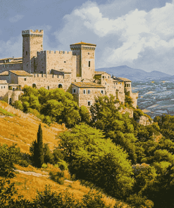 Historic Rocca Maggiore Italy Diamond Painting