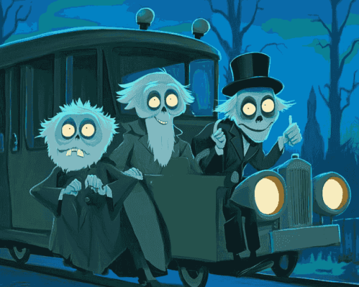 Hitchhiking Ghosts Animation Diamond Painting