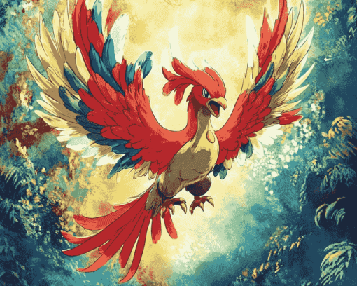 Ho Oh Legendary Pokemon Diamond Painting