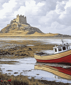 Holy Island Scenic Castle Diamond Painting