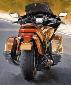 Honda Gold Wing Motorcycle Engines Diamond Painting