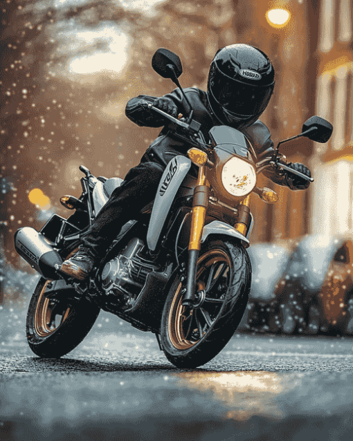 Honda Grom Riding Diamond Painting