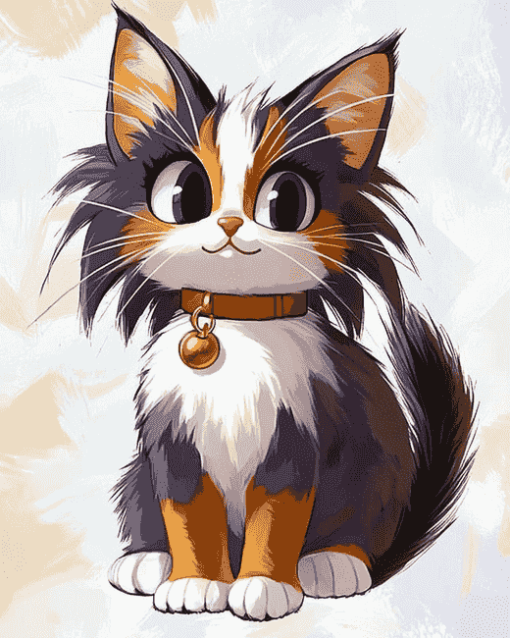 Honey The Cat Cartoon Diamond Painting