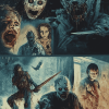 Horror Movie Scenes Collage Diamond Painting