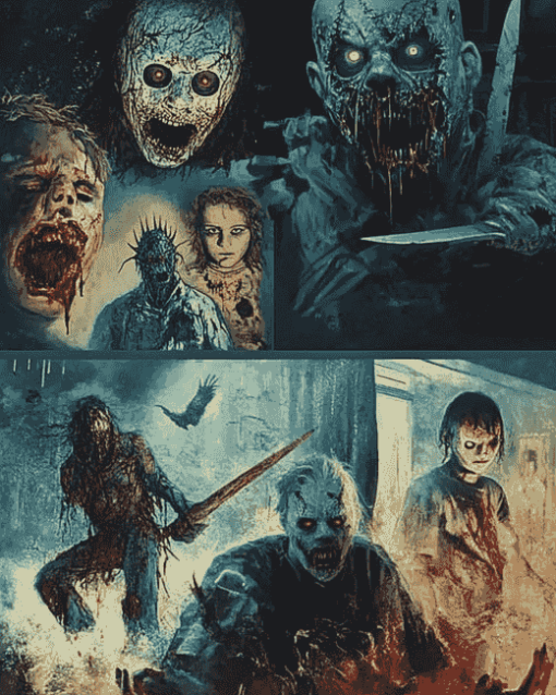 Horror Movie Scenes Collage Diamond Painting