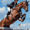 Horse Show Jumping Diamond Painting