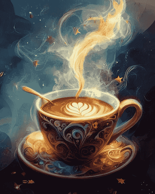 Hot Coffee Fantasy Diamond Painting