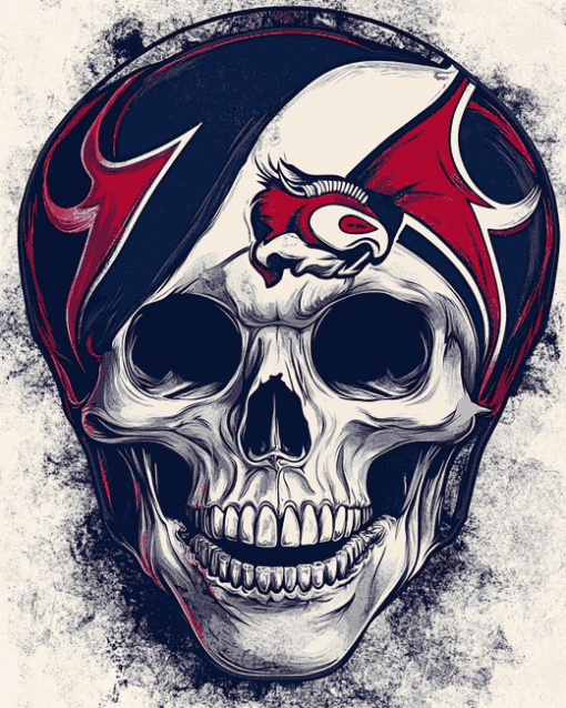 Houston Texans Skull Diamond Painting