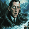 Howard Phillips Lovecraft Vintage Diamond Painting