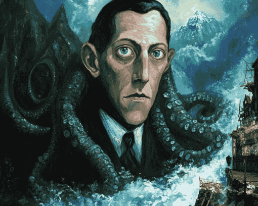 Howard Phillips Lovecraft Vintage Diamond Painting