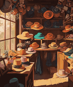 Howls Moving Castle Hat Shop Diamond Painting