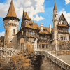 Hunedoara Castle Architecture Diamond Painting