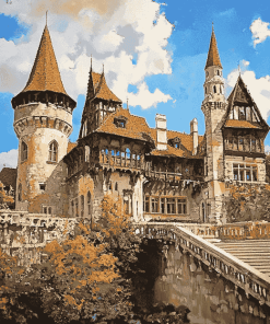 Hunedoara Castle Architecture Diamond Painting