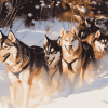 Husky Adventure Diamond Painting