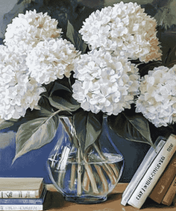 Hydrangeas and Roses Diamond Painting