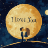 I Love You To The Moon And Back Quote Diamond Painting