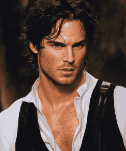 Ian Somerhalder Damon Salvatore Diamond Painting