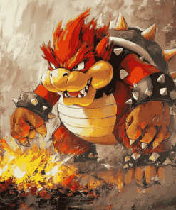 Iconic Bowser Mario Adventure Diamond Painting