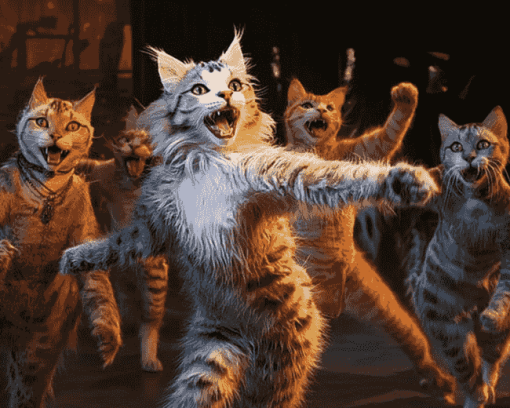 Iconic Cats Musical Diamond Painting