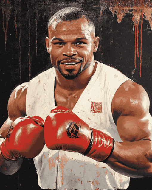 Iconic Roy Jones Jr Diamond Painting