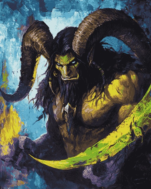 Illidan Stormrage Fantasy Diamond Painting