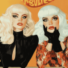 Illustration Trixie And Katya Animation Diamond Painting